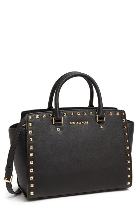 michael kors large saffiano satchel black|michael kors saffiano wallet black.